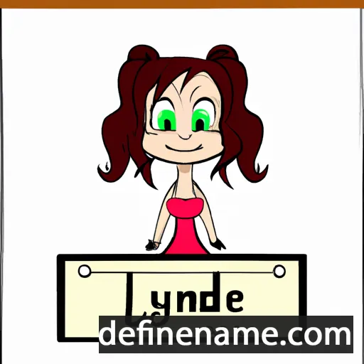 cartoon of the name Lyndee