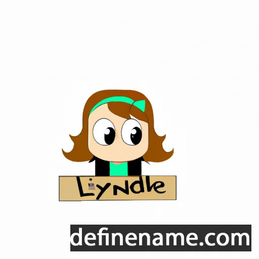 cartoon of the name Lyndie