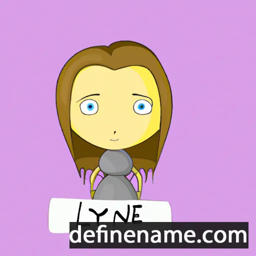 cartoon of the name Lyne