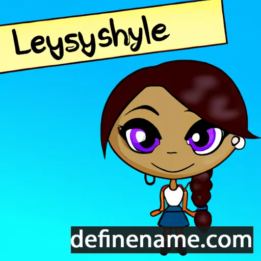 cartoon of the name Lynesha