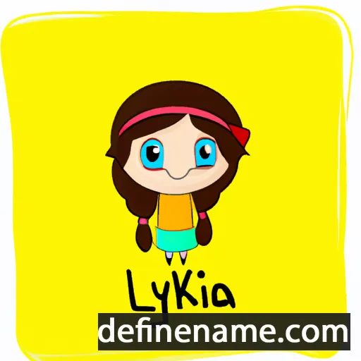 cartoon of the name Lynika