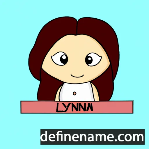 cartoon of the name Lynnia