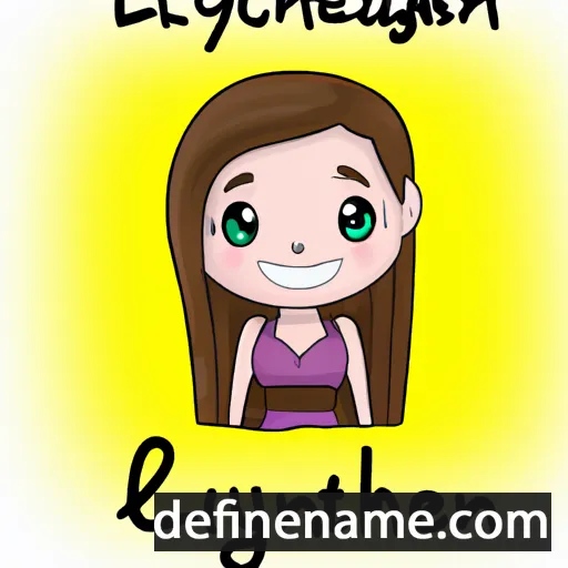 cartoon of the name Lynnleigh