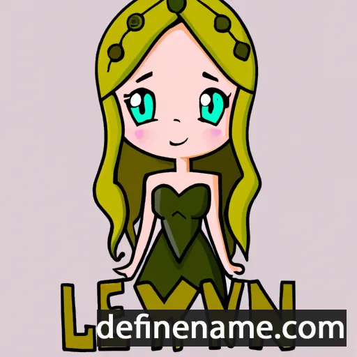 cartoon of the name Lynwen