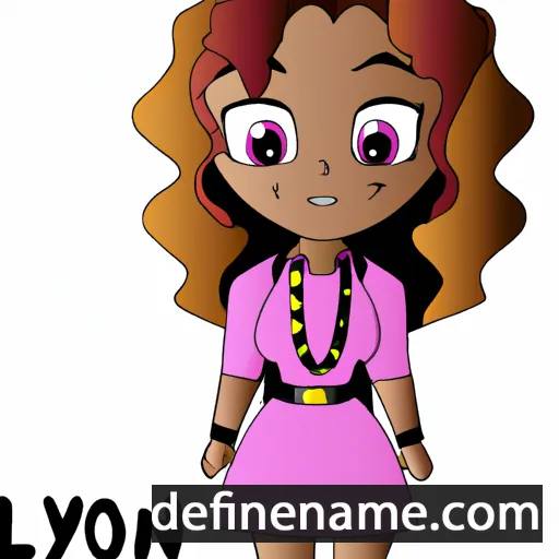 cartoon of the name Lyona