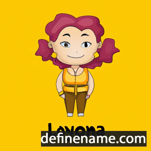 cartoon of the name Lyonya