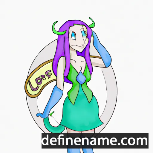 cartoon of the name Lyora