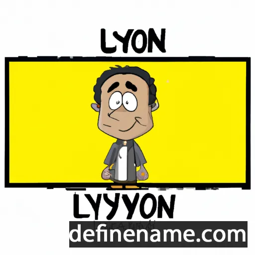 cartoon of the name Lyron