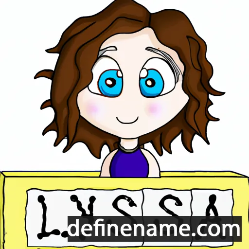 cartoon of the name Lysia