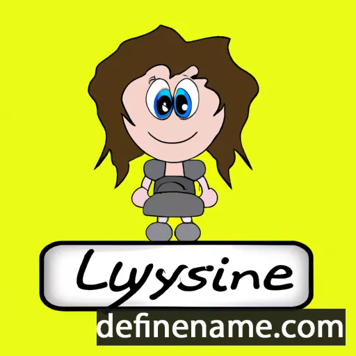 cartoon of the name Lysiane