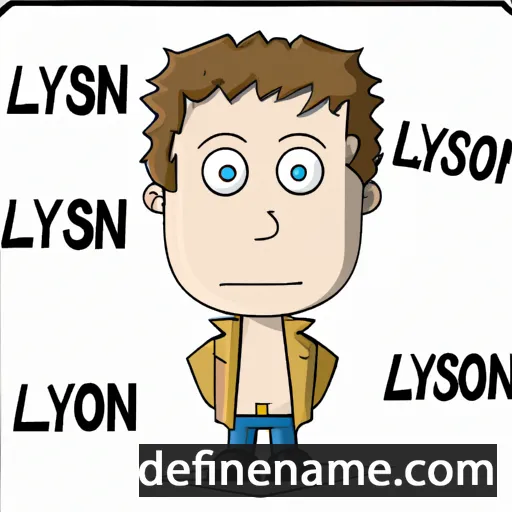 cartoon of the name Lyson