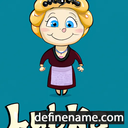 cartoon of the name Lyubka