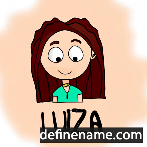 cartoon of the name Lyuiza