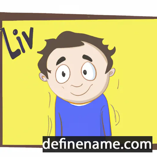 cartoon of the name Lyvio