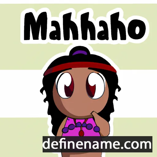 cartoon of the name Ma'ėhóóhe