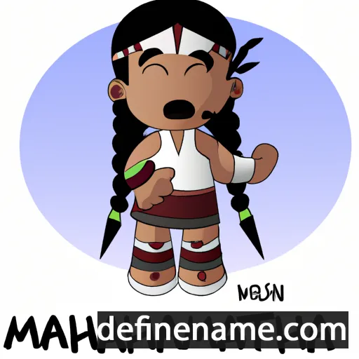 Ma'enáhkȯhá'e cartoon