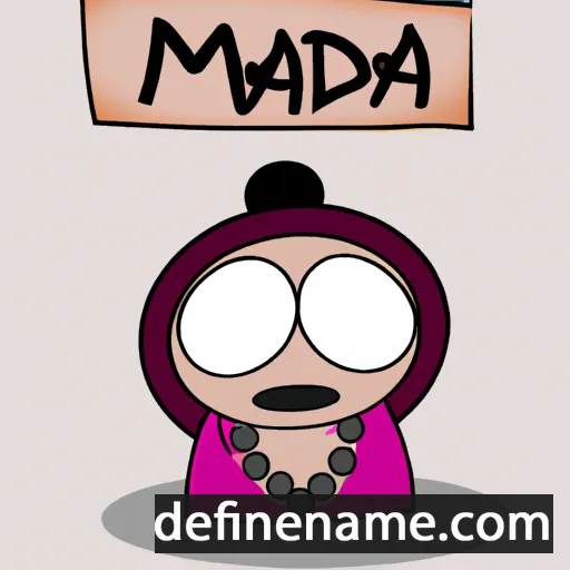 cartoon of the name Máddjá