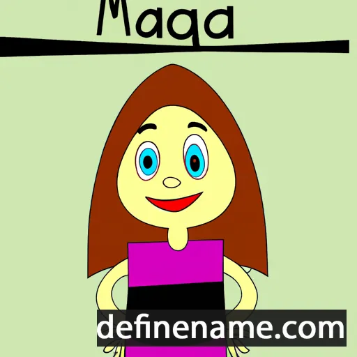 cartoon of the name Mággá