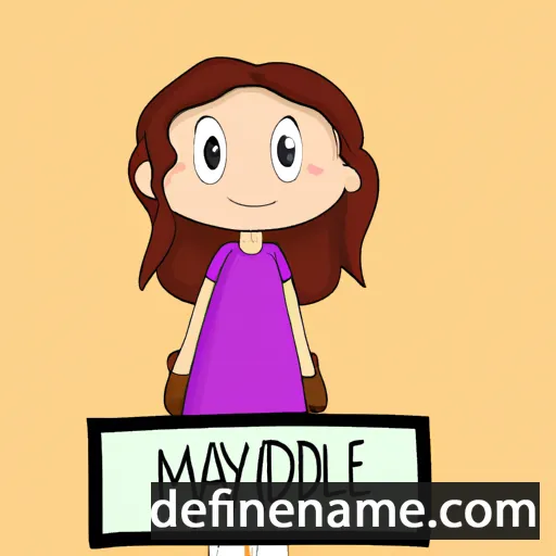 cartoon of the name Madalyne