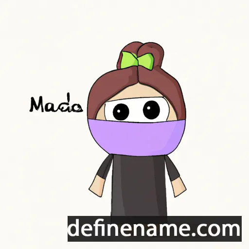 cartoon of the name Madana