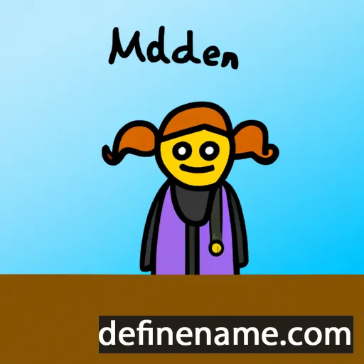 cartoon of the name Maddalen