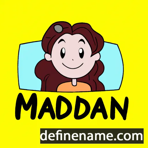 cartoon of the name Maddalyn