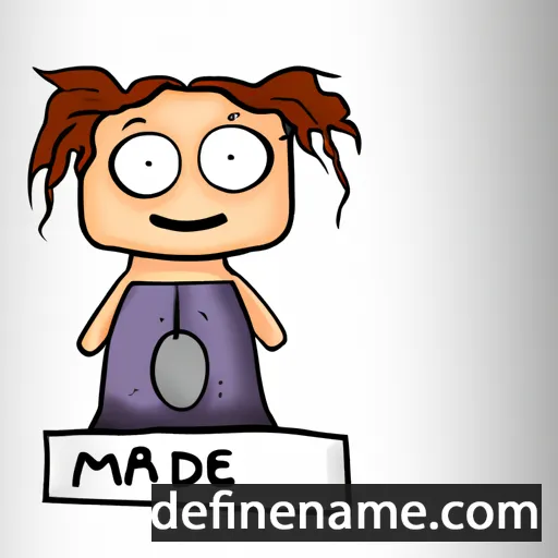 cartoon of the name Madde