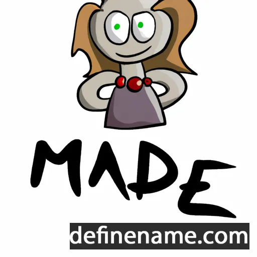 cartoon of the name Madde