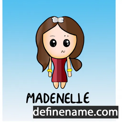 cartoon of the name Maddeline