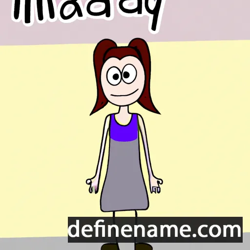 cartoon of the name Maddý