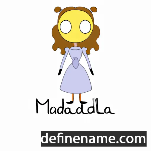 cartoon of the name Madelaina