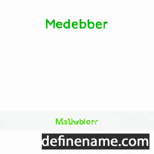 cartoon of the name Madelberta