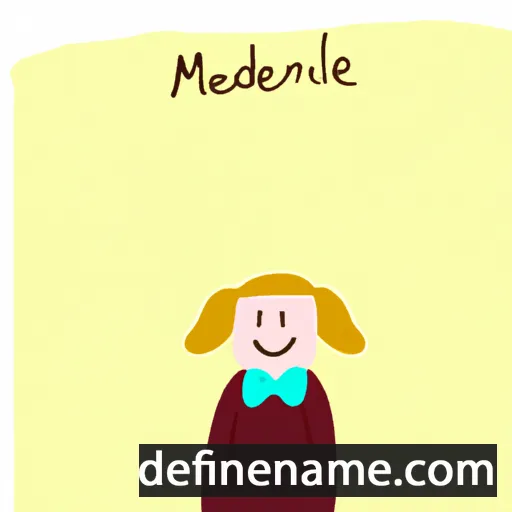 cartoon of the name Madelein