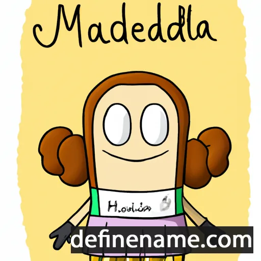 cartoon of the name Madeleina