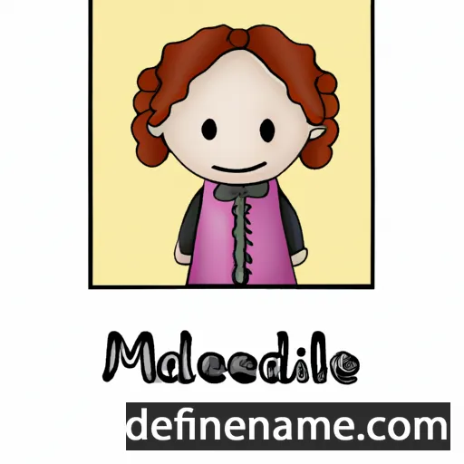 cartoon of the name Madelene