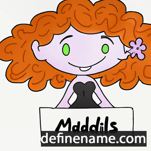 cartoon of the name Madelis