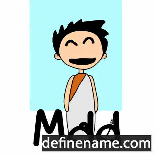 cartoon of the name Madhi