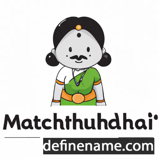 cartoon of the name Madhumathi