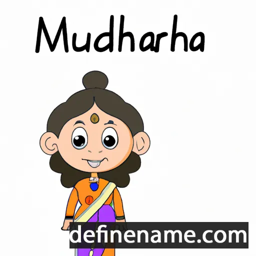 cartoon of the name Madhurima