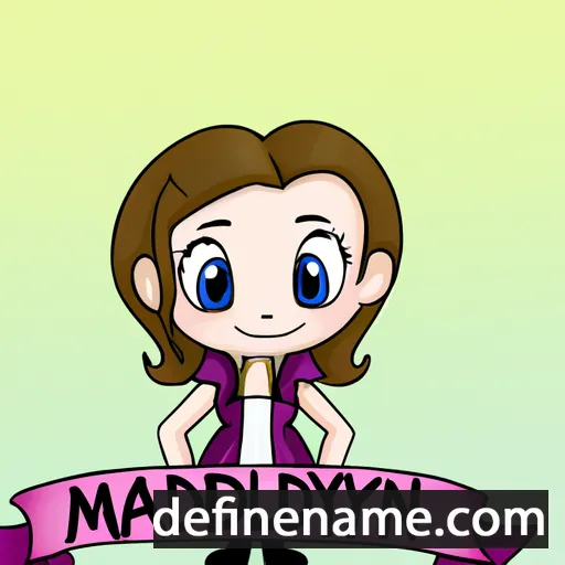 cartoon of the name Madilynne