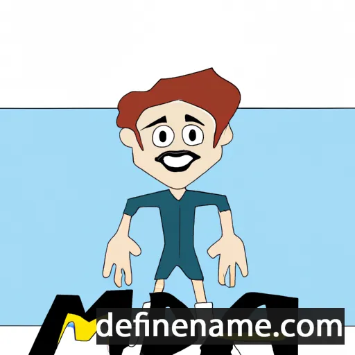 cartoon of the name Madin