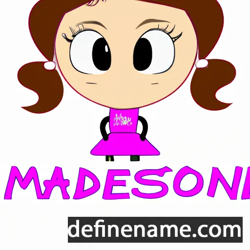 cartoon of the name Madisone