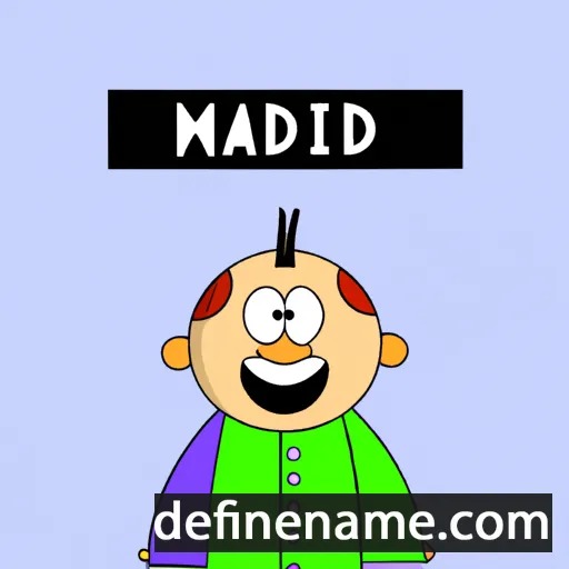 cartoon of the name Madit