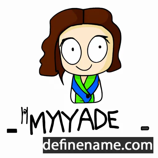 cartoon of the name Madiyne