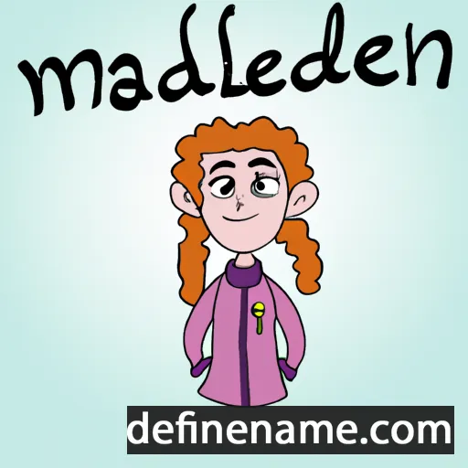 cartoon of the name Madlen