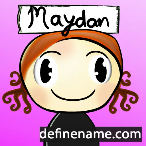 cartoon of the name Madlynn