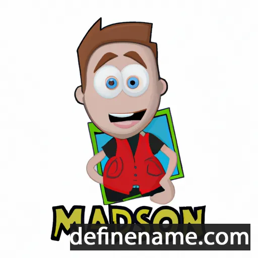 cartoon of the name Madson