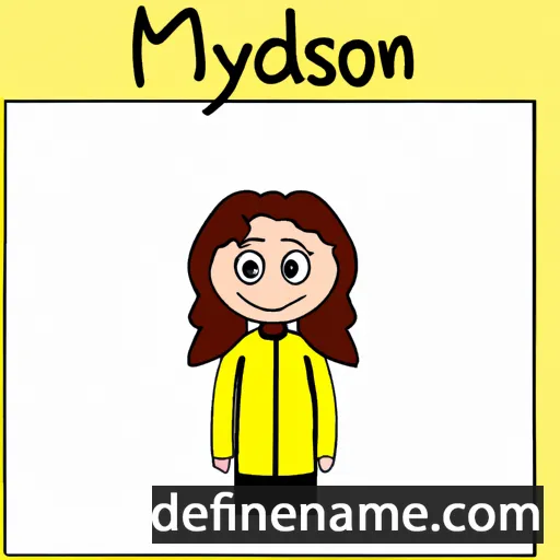 cartoon of the name Madysin