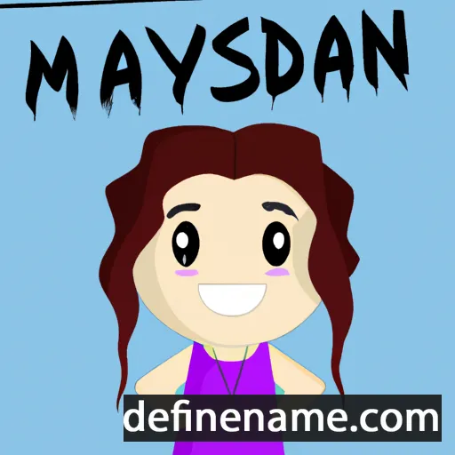 cartoon of the name Madysyn