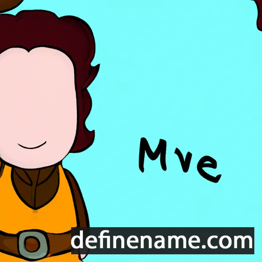 cartoon of the name Maève